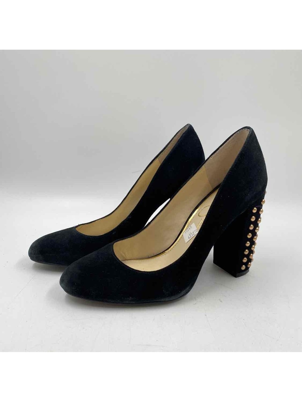 Jessica Simpson Women's Shoe Size 7.5 Black Studs Heels